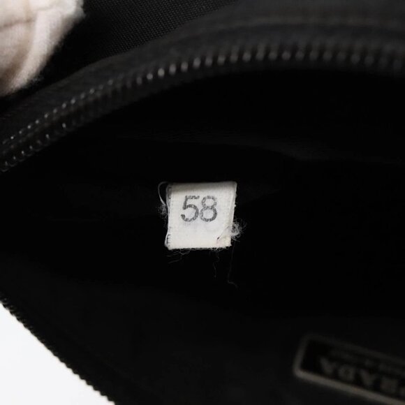 PRADA Accessory Pouch Nylon Black Silver Auth - Picture 6 of 16